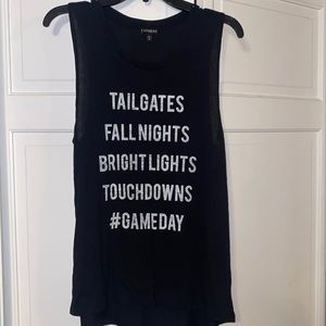 Express “Tailgates” tank top
